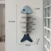 Nordic Fish Wooden Shelf