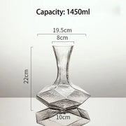 Irregular Crystal Glass Wine Decanter