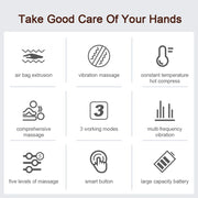 Hot Compress Electric Triple Mode Ergonomic Hand Massager