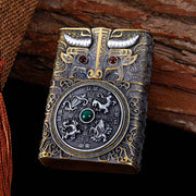 Heavy Armor Steel Spark Kerosene Lighter
