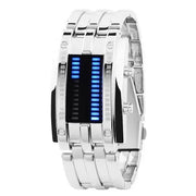 Steel Lava Binary Watch