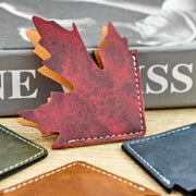 October Leaf Soft Leather Bookmark