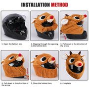 Fluffy Animals Funny Helmet Covers