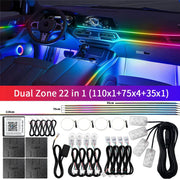 Bluetooth RGB Symphony Car Ambient Light Kit