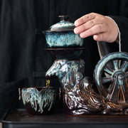 Rotating Handcrafted Tea Ceremony Set