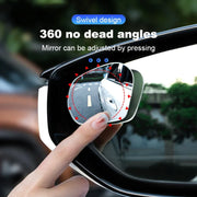 Blind Spot Adjustable Frameless Rearview Mirror Set