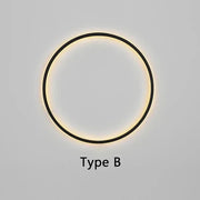 Minimalist LED Circle Background Wall Lamp