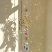 Lotus Crystal Sun Catcher Rainbow Prism