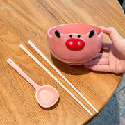 Happy Snout Ceramic Bowl Set