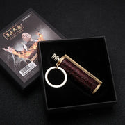Leather Keychain Metal Match Inferno Lighter