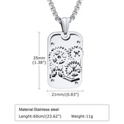 Mechanical Gear Spinner Bold Necklace