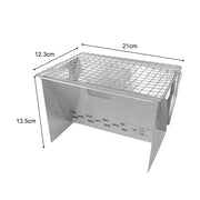 Stainless Steel Portable Folding Camping Mini Grill