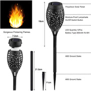 Outdoor LED Solar Artificial Flame Lamp