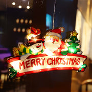 Flashing Christmas Decor Window Hanging Lights