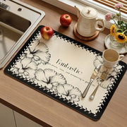 Floral Bloom Quick-Dry Mat