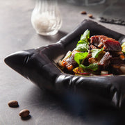 Ceramic Artistic Pillow Shape Food Plate