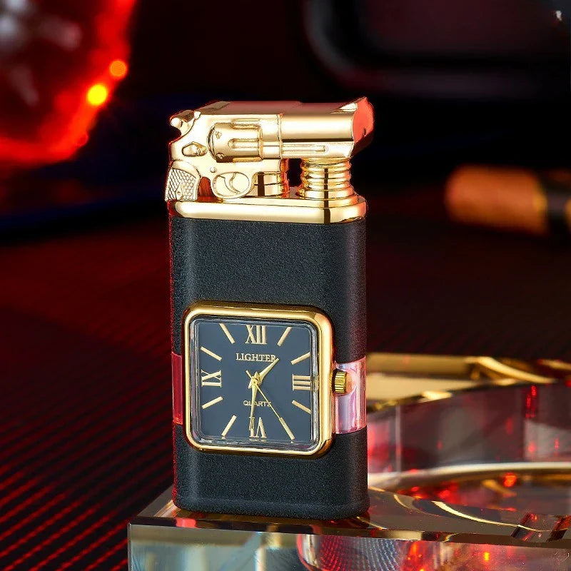 Twin Jets Quartz Dial Dual Flame Metal Lighter