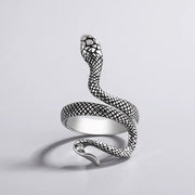 Textured Snake Steel Ring