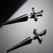 Gothic Sword Drop Earring