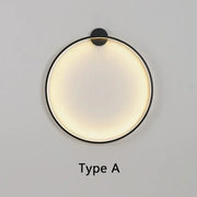 Minimalist LED Circle Background Wall Lamp