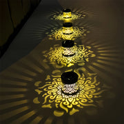 Geometric Pattern Decorative Solar Garden Wall Light