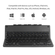 Travel-Friendly Foldable Wireless Keyboard Phone Holder
