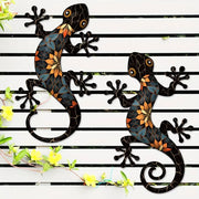 Artistic Mosaic Gecko Wall Decor