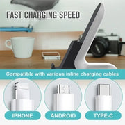 Sleek Minimalist One-Handed Chargin Stand Phone Holder