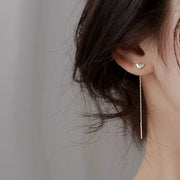 Elegant Slim Geometric Chain Earrings