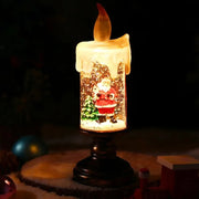 Snowfall Crystal Christmas Candle Light