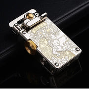 Ottonara Hand-Engraved Vintage Brass Windproof Lighter