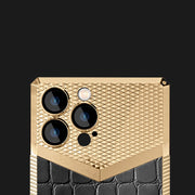 Crocodile Pattern Shock Absorbent Leather iPhone Case