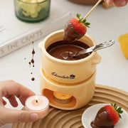 Warm Dip Chocolate Cheese Fondue Pot