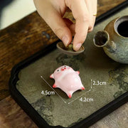 Little Pig Ceramic Tea Tray Decoration