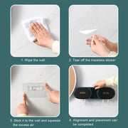 Wall-Mounted Waterproof Bathroom Storage Rack