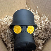 Black Gas Mask Helmet Trailer Hitch Cover