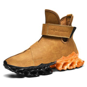Hybrid Black Orange Ergonomic Adventure Ankle Boots