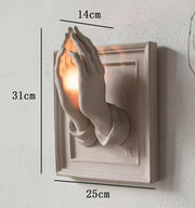 Praying Hands Nordic Wall Candle Holder