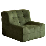 Modern Minimalist  Cube-Style Convertible Modular European Lounge Chair