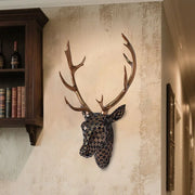 Artistic Deer Head Sculptural Wall Decor