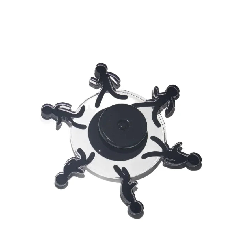 Running Stickman Optical Illusion Fidget Spinner