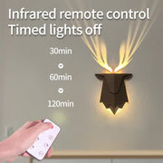 Geometric Deer Artsy Wall Lamp
