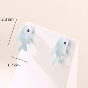 Animal Bite Cartoon Creative Earrings