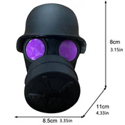 Black Gas Mask Helmet Trailer Hitch Cover