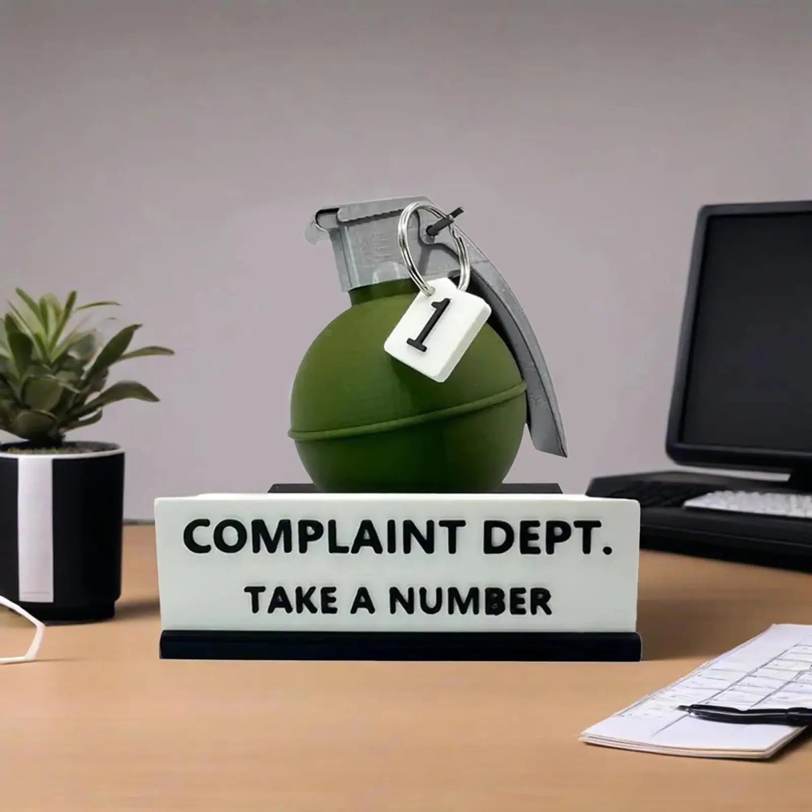 Passive-Aggressive Office Energy Desk Sign