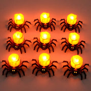 Spooky Spider LED Decor Candle