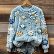Christmas Village Plush Sweater
