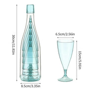 Portable Travel Wine Glass Bottle Set