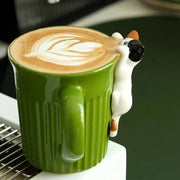 Climbing Cat Coffee Mug