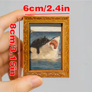 Cat vs Shark Fridge Magnet